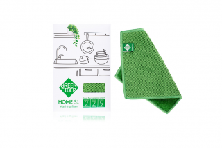 HOME S1, washing fiber Файбер для миття посуду, зелений
