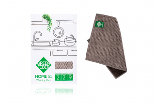 HOME S1, washing fiber  Файбер для миття посуду, сірий