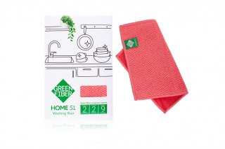 HOME S1, washing fiber Файбер для миття посуду, кораловий