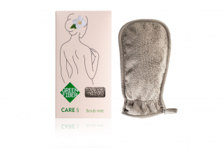 CARE 5 Рукавичка-скраб для душа сірий